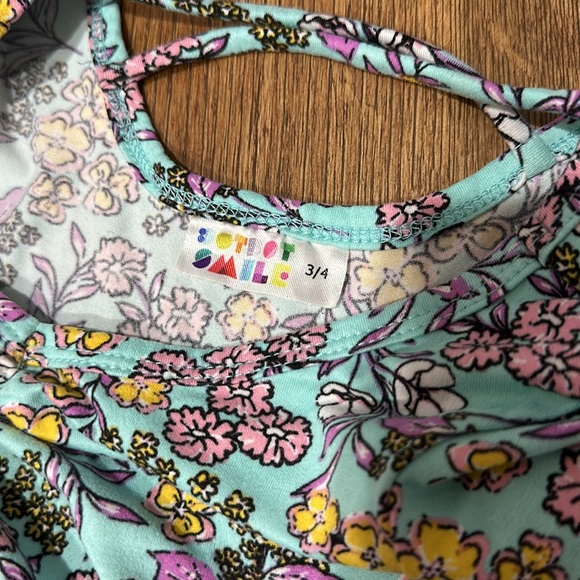 Dot Dot Smile Size 3/4 Floral with tulle skirt - Picture 3 of 3